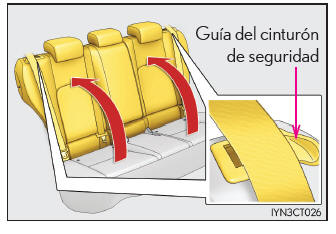 Lexus CT. Ajuste de los asientos