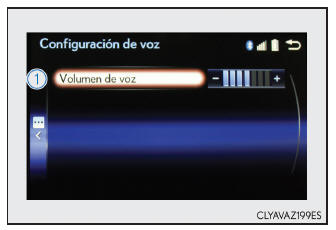 Lexus CT. Configuración (sistema Lexus Display Audio)