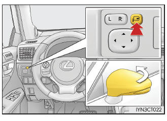 Lexus CT. Ajuste del volante y de los espejos