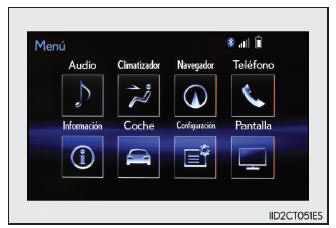 Lexus CT. Monitor de energía/pantalla de consumo