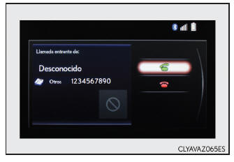 Lexus CT. Teléfono Bluetooth (sistema Lexus Display Audio)