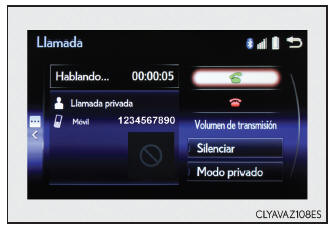 Lexus CT. Teléfono Bluetooth (sistema Lexus Display Audio)