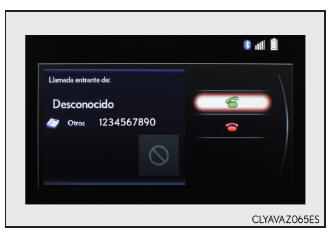 Lexus CT. Teléfono Bluetooth (sistema Lexus Display Audio)