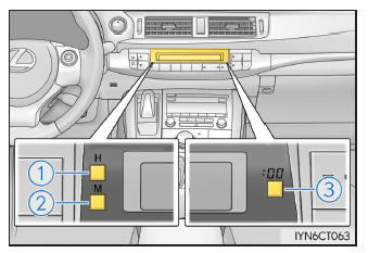 Lexus CT. Utilización de otros elementos del interior del vehículo
