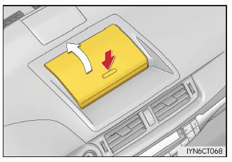 Lexus CT. Utilización de otros elementos del interior del vehículo