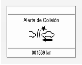 Opel Astra. Alerta de colisión frontal 