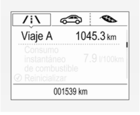 Opel Astra. Cuentakilómetros parcial