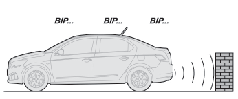 Peugeot 301. Sensores de aparcamiento traseros