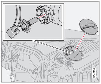 Volvo C30. Cambio de bombillas
