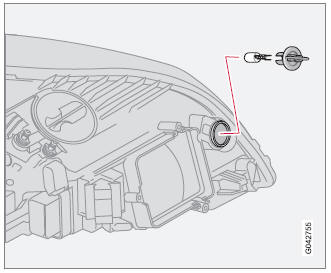 Volvo C30. Cambio de bombillas