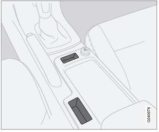 Volvo C30. Compartimentos en el habitáculo