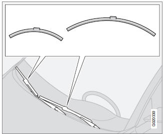 Volvo C30. Escobillas limpiaparabrisas