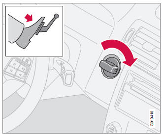 Volvo C30. Keyless drive