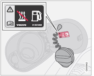 Volvo C30. Repostaje