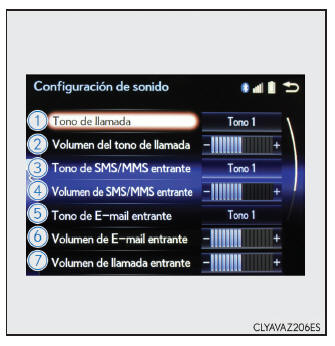 Lexus CT. Teléfono Bluetooth (sistema Lexus Display Audio)